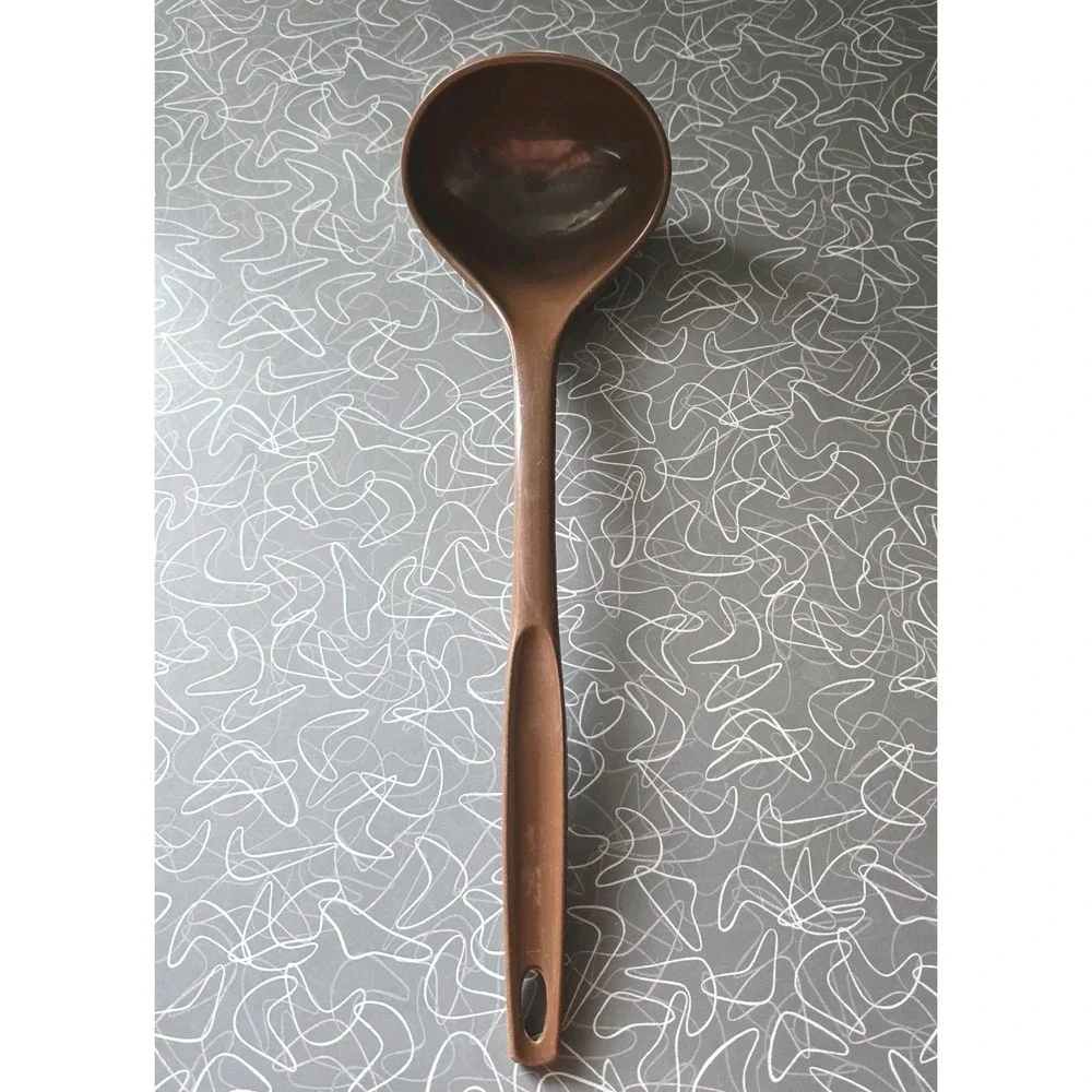 Foley Brown Nylon Plastic Soup‎ Ladle Utensil Kitchen USA Made Vintage
